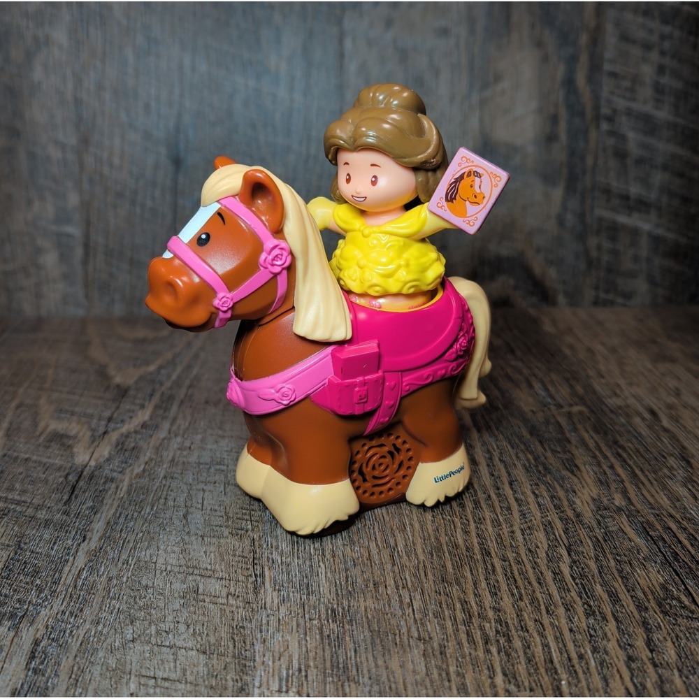 Fisher-Price Little People Disney Princess Belle & Philippe Horse Musical Toy